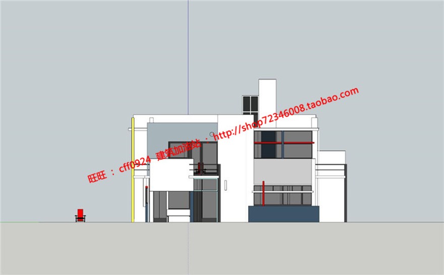 大师资料之施德罗住宅优秀建筑设计cad图纸su模型