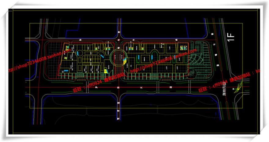 建筑图纸202商业设计综合体/商业+办公整体su模型/sketchup+cad图纸+效果图