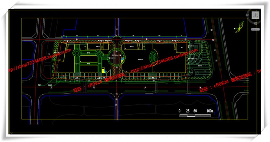 建筑图纸202商业设计综合体/商业+办公整体su模型/sketchup+cad图纸+效果图