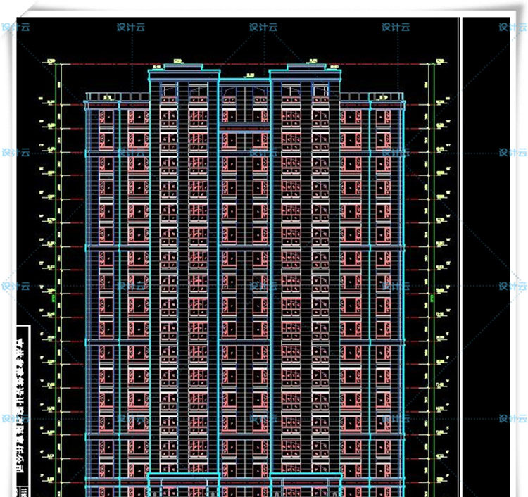 完整欧式美式高层住宅住宅/多层住宅欧式美式建筑设计和CAD+SU模型