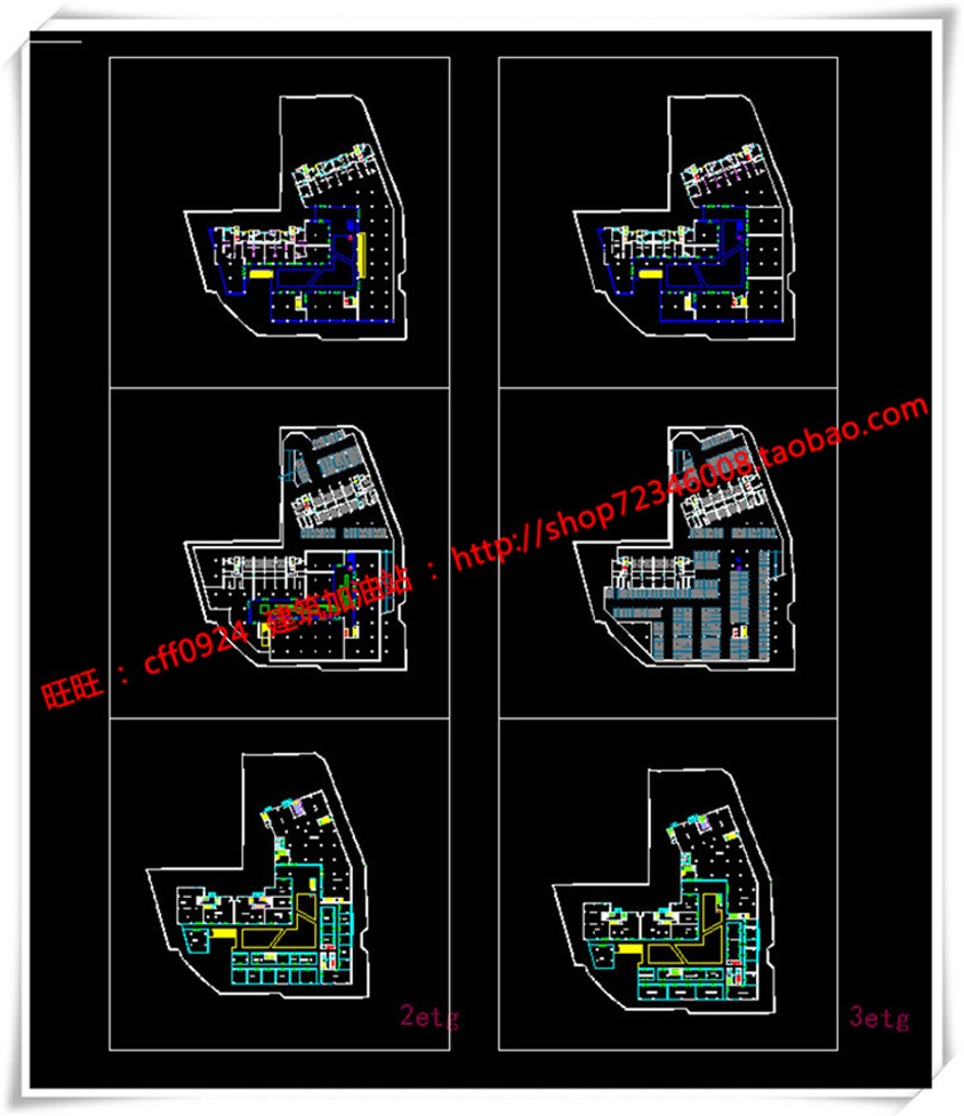 建筑图纸221徐州景观建筑规划项目公建办公商业cad平面立面总图skp/su模型+cad图纸