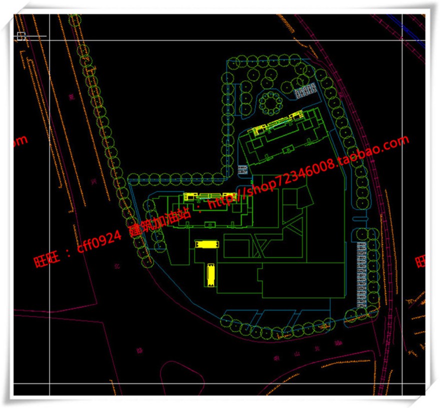 建筑图纸221徐州景观建筑规划项目公建办公商业cad平面立面总图skp/su模型+cad图纸