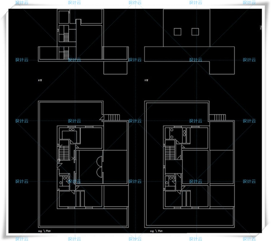 完整加西亚马科斯住宅su模型+CAD坎波巴埃萨CampoBaeza