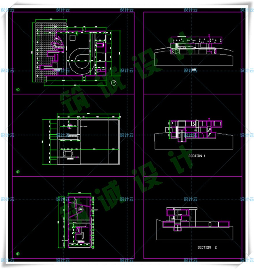 完整波尔多住宅SU+CAD+PPT雷姆middot;库哈斯大师资料