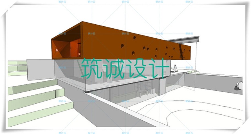 完整波尔多住宅SU+CAD+PPT雷姆middot;库哈斯大师资料