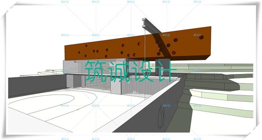 完整波尔多住宅SU+CAD+PPT雷姆middot;库哈斯大师资料