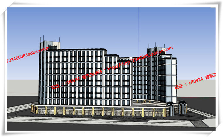 建筑图纸149公寓住宅区公寓住宅su模型/cad图纸/效果图/3DMAX