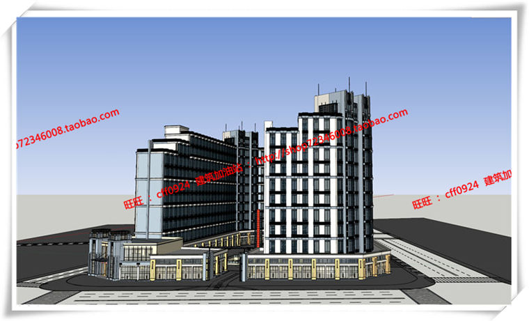 建筑图纸149公寓住宅区公寓住宅su模型/cad图纸/效果图/3DMAX