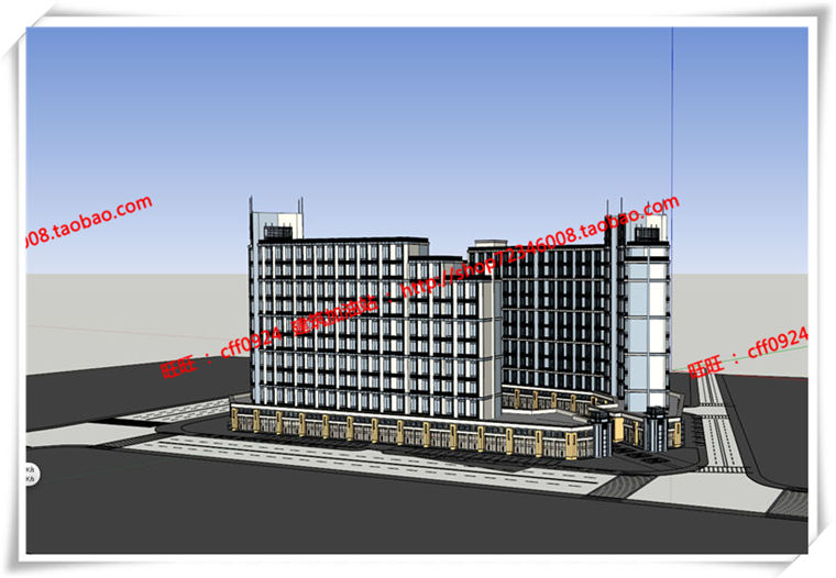 建筑图纸149公寓住宅区公寓住宅su模型/cad图纸/效果图/3DMAX