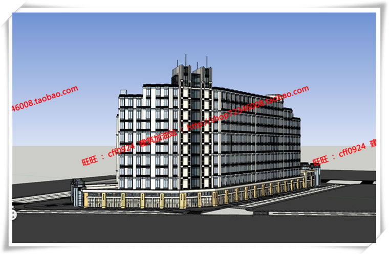 建筑图纸149公寓住宅区公寓住宅su模型/cad图纸/效果图/3DMAX