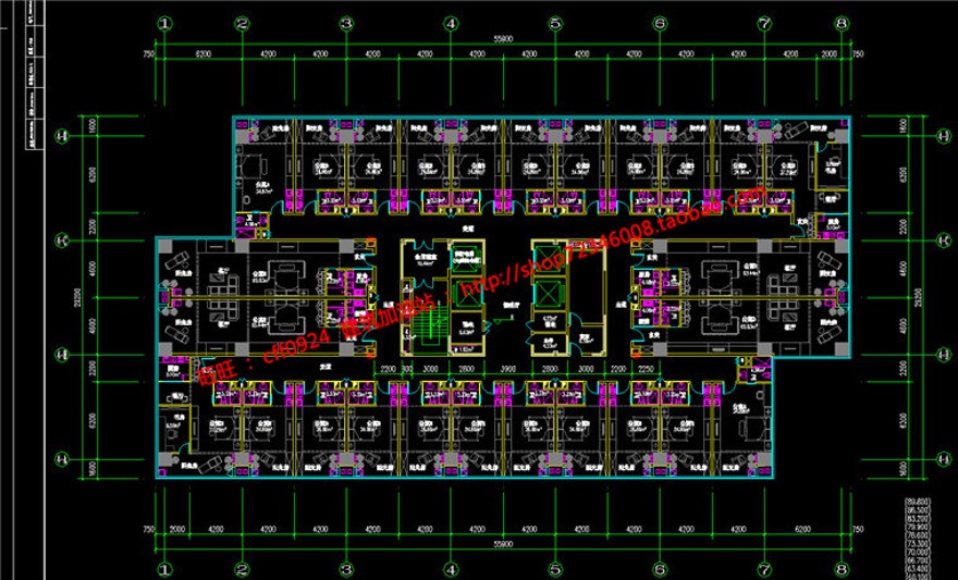 公寓建筑方案设计住宅楼单身公寓su模型cad图纸3D效果图