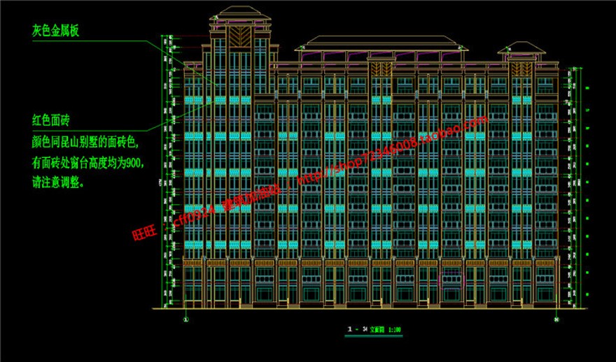 公寓建筑方案设计住宅楼单身公寓su模型cad图纸3D效果图