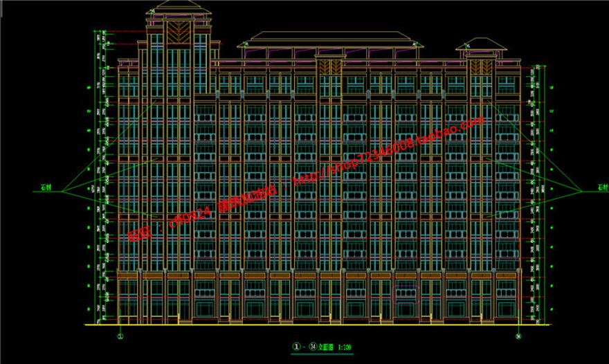 公寓建筑方案设计住宅楼单身公寓su模型cad图纸3D效果图