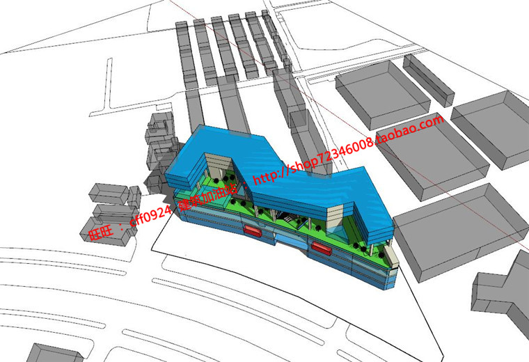 精华公寓楼住宅楼景观建筑规划项目中标方案设计su模型cad图纸文本