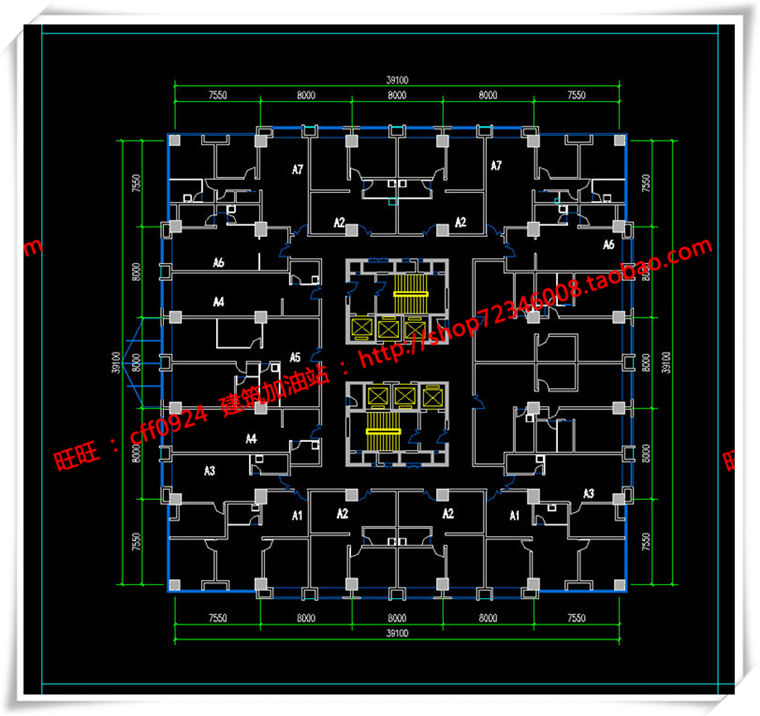 建筑图纸130商业设计综合体/商业+公寓全套su模型cad图纸/效果图/3Dmax