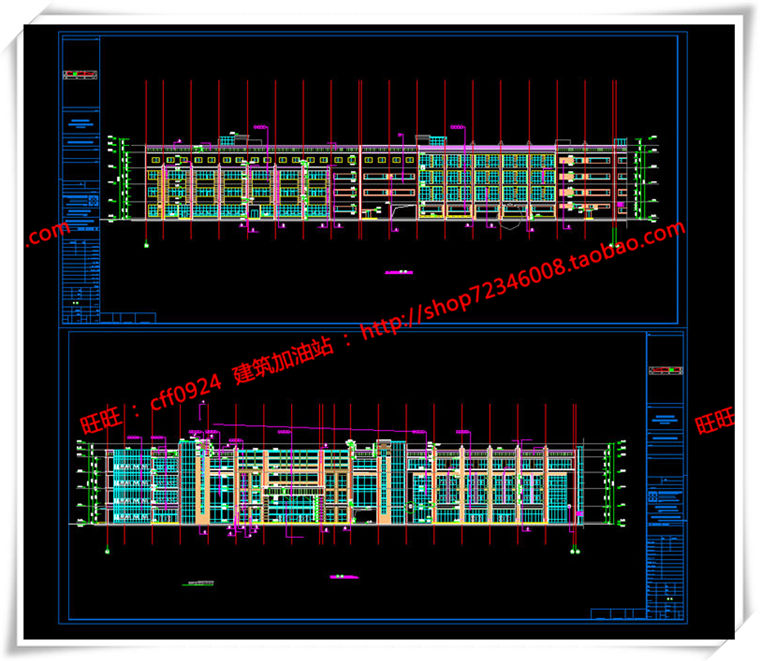 建筑图纸130商业设计综合体/商业+公寓全套su模型cad图纸/效果图/3Dmax