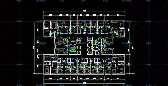 下载素材-高层住宅+住宅公寓+酒店公寓+SOHO+loft公寓户型CAD