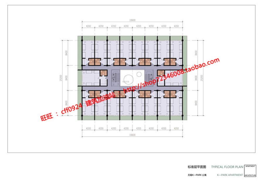 cad图纸效果图jpg文本源文件现代风公寓住宅楼建筑方案