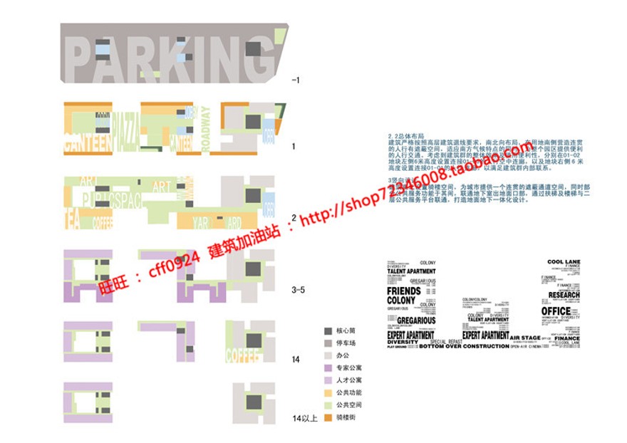 现代风公寓楼宿舍楼住宅楼投标方案文本cad图纸文本jpg建筑资源