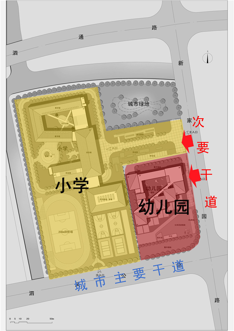 成套-七彩/幼儿园/儿童托幼中心SU模型+CAD图纸+效果图