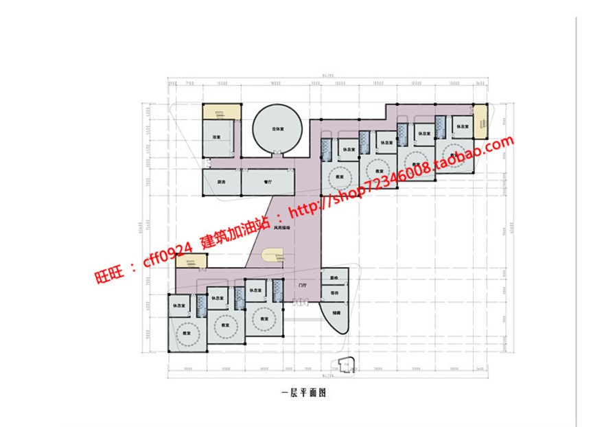 班幼儿园方案毕业设计SU模型+cad图纸