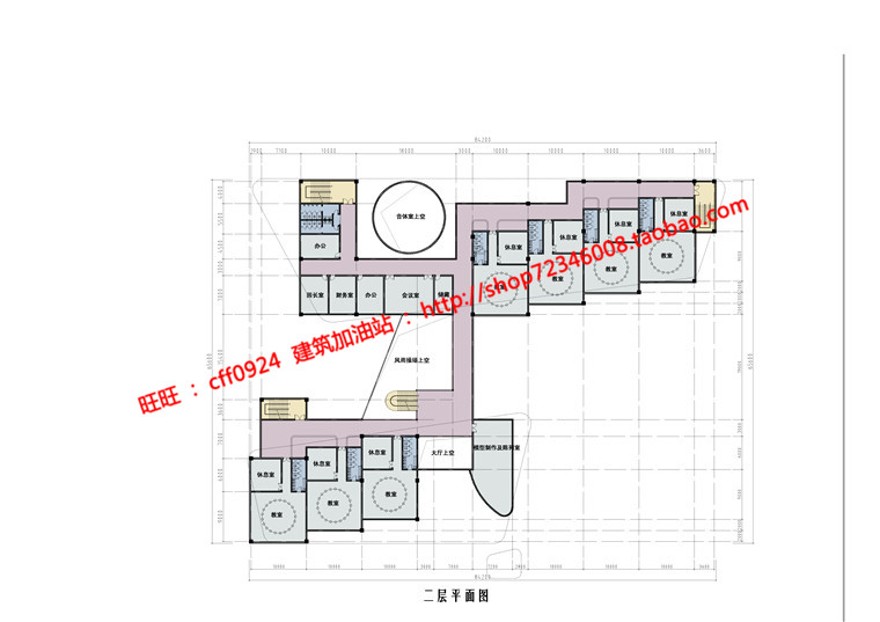 班幼儿园方案毕业设计SU模型+cad图纸