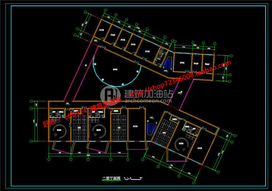 班幼儿园建筑方案设计cad图纸+su模型+效果图