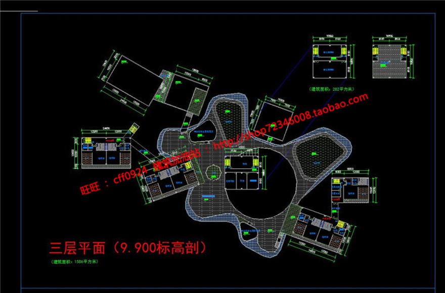 班创意幼儿园整套cad图纸+su模型