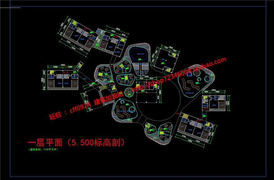 班创意幼儿园整套cad图纸+su模型