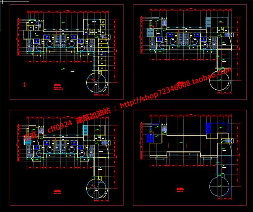 幼儿园12班建筑方案设计cad图纸平面+效果图