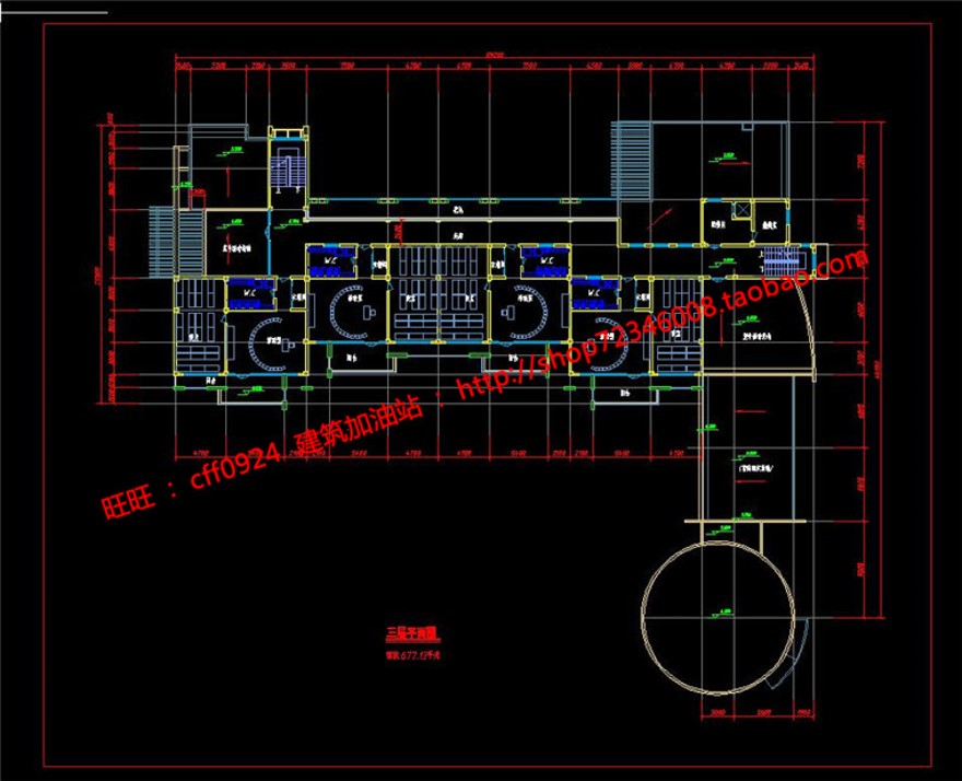 幼儿园12班建筑方案设计cad图纸平面+效果图