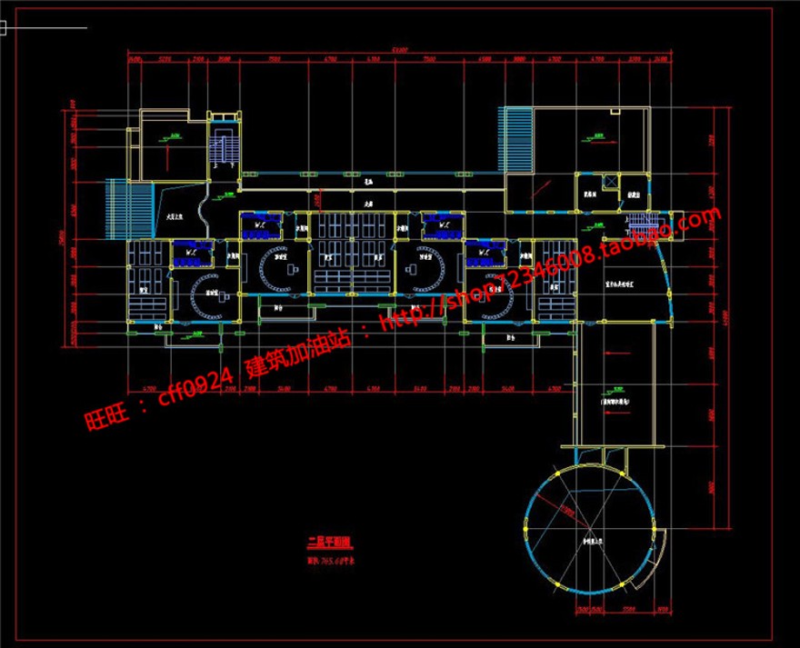 幼儿园12班建筑方案设计cad图纸平面+效果图