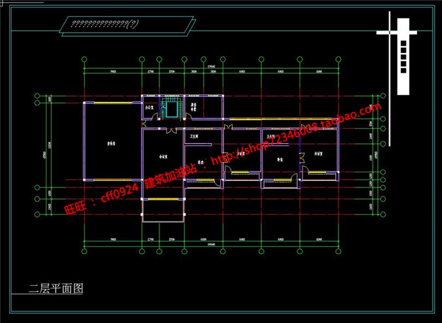 班幼儿园建筑方案cad总图平立剖文件及效果图