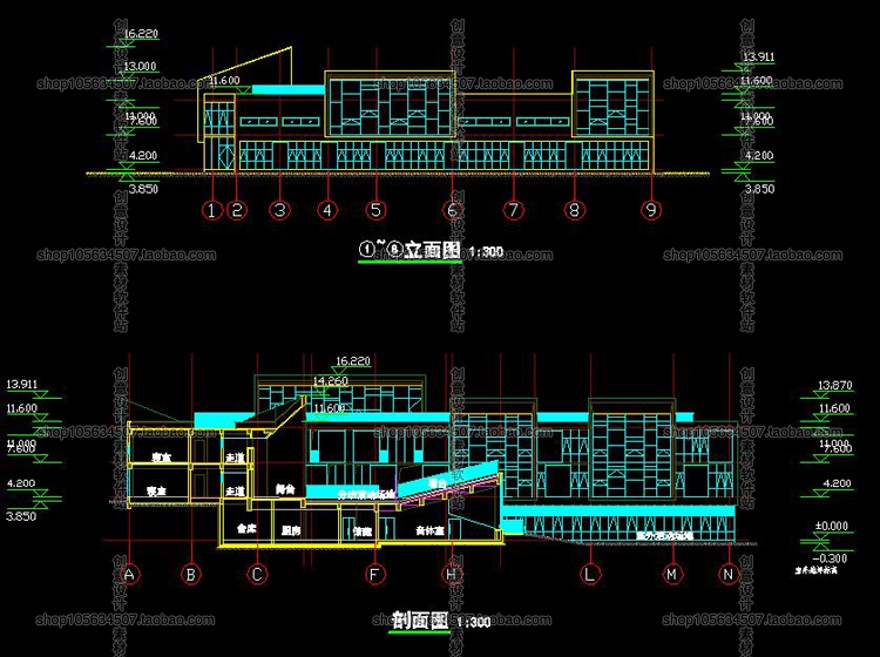 成套-套幼儿园建筑设计文本+效果图+CAD平立剖+SU模型