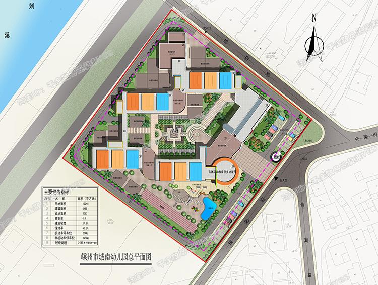 完整幼儿园建筑外观设计CAD施工图纸+效果图(8套SU模型)室外