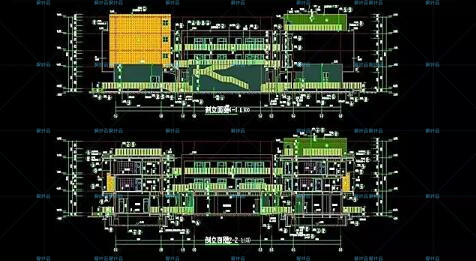 下载素材-幼儿园建筑设计+部分SU+CAD+建筑景观规划资料4班+6班+9班+12班+18班+2建筑资源