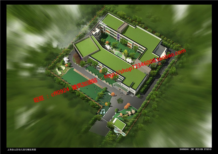 班幼儿园托班学前班教室教育建筑cad施工图+效果图