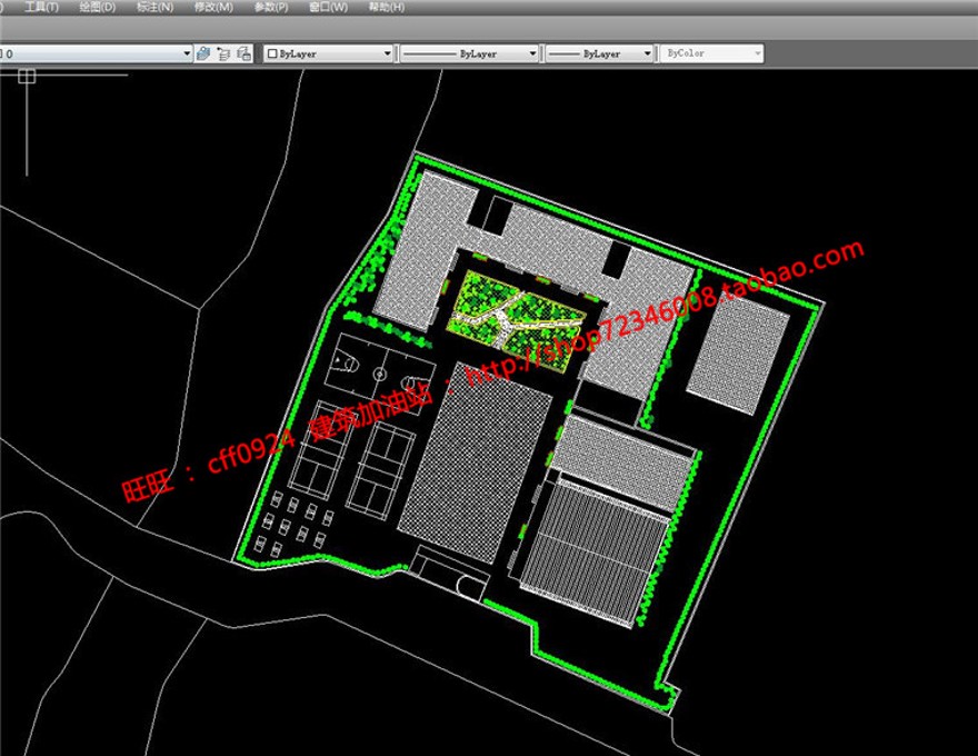 班小学设计建筑方案大学生课程作业cad图纸+su模型