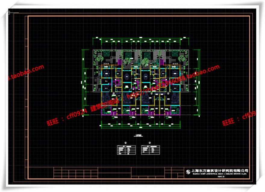 建筑资源59南汇新场镇商业别墅双拼cad平面立面su模型+cad图纸+效果图