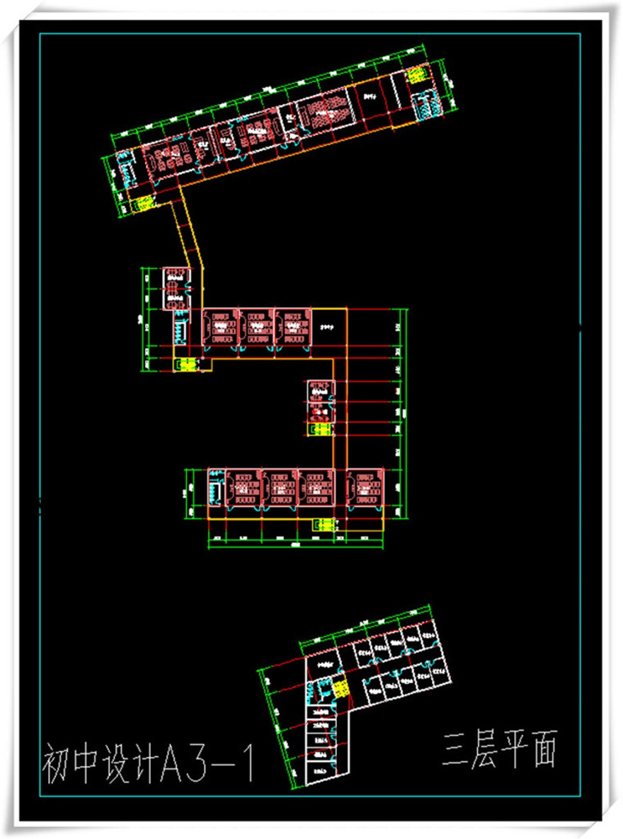 建筑图纸256三林三所公建学校小学cad平立总图+su模型+cad图纸+效果图