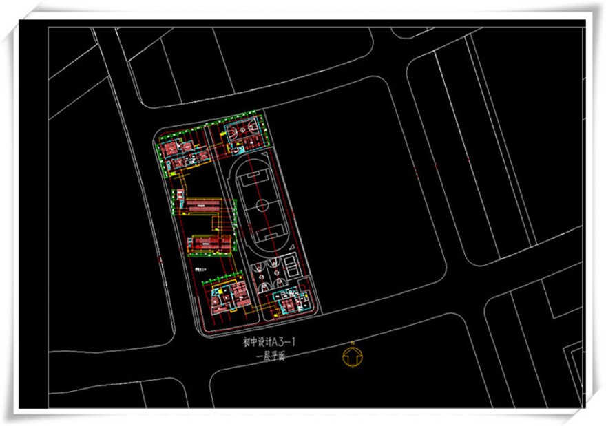 建筑图纸256三林三所公建学校小学cad平立总图+su模型+cad图纸+效果图