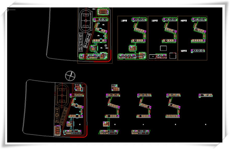建筑图纸256三林三所公建学校小学cad平立总图+su模型+cad图纸+效果图