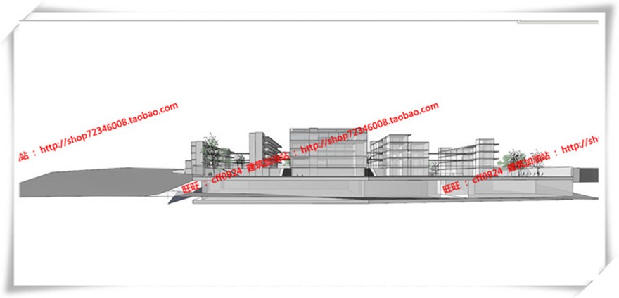 建筑图纸252学校/中小学方案设计cad图纸+su模型+ppt设计文本