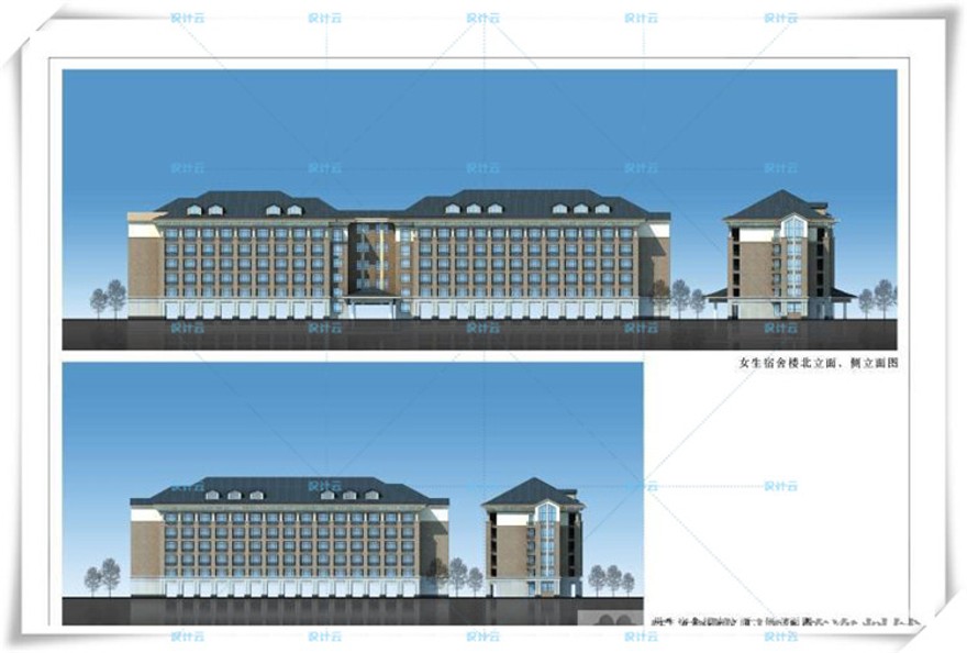 完整外国语学校欧式美式规划建筑方案设计文本中小学校/体育建筑资源