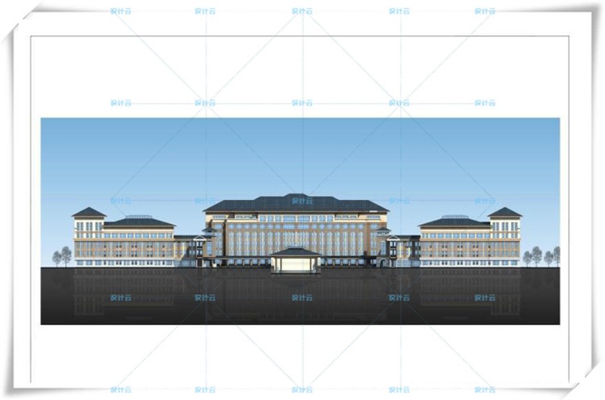 完整外国语学校欧式美式规划建筑方案设计文本中小学校/体育建筑资源