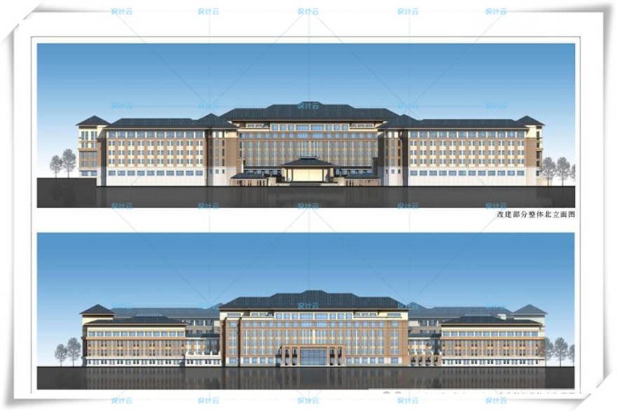 完整外国语学校欧式美式规划建筑方案设计文本中小学校/体育建筑资源