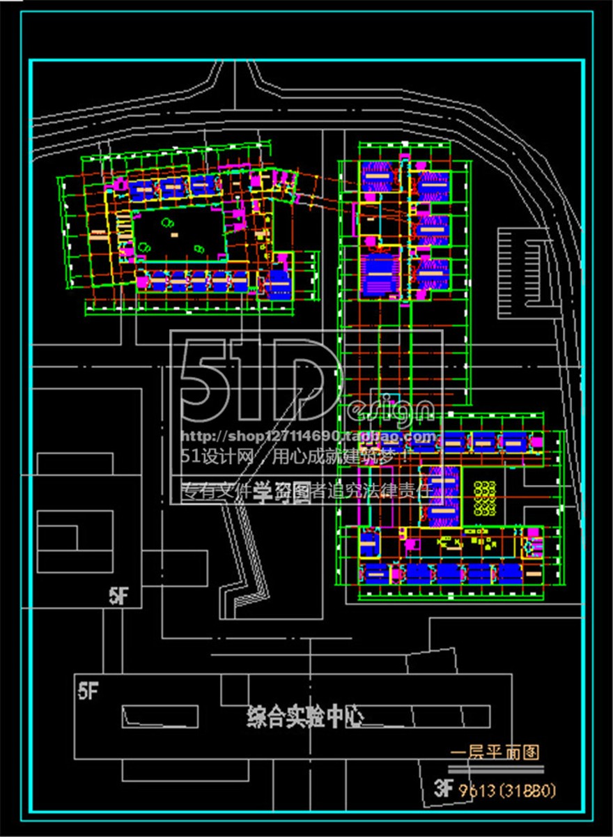 中学教学楼建筑方案设计现代风实验楼cad图纸su模型文本