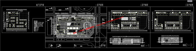 中学教学楼行政楼办公楼建筑设计su模型+cad图纸