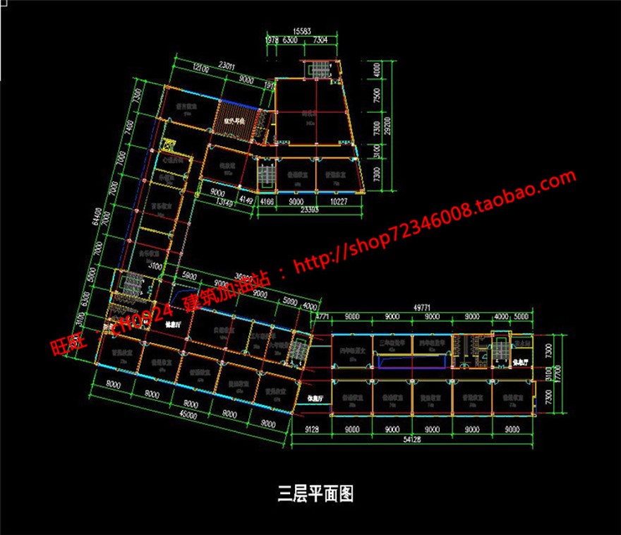 班小学建筑方案设计cad总图平立面su模型