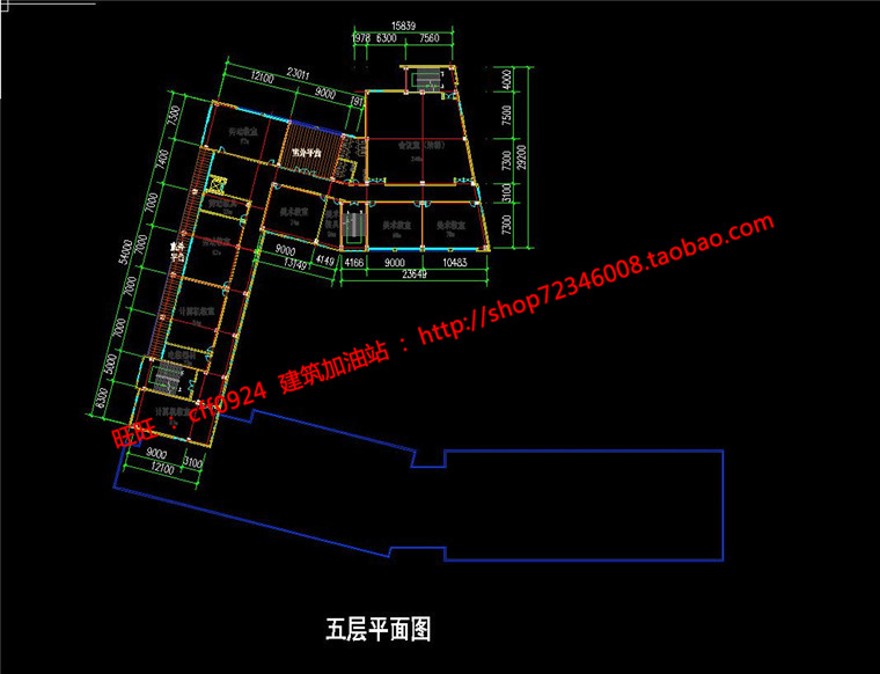 班小学建筑方案设计cad总图平立面su模型